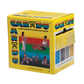 Cando Exercise Band Yellow X-light 50-yard Dispenser Box.