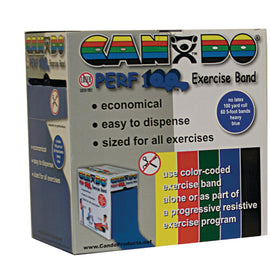 Cando No Latex Exercise Band Green Medium 100yd Dspnser Box.