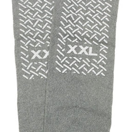 Slipper Socks; Xxl Grey Pair Men's 12-13.