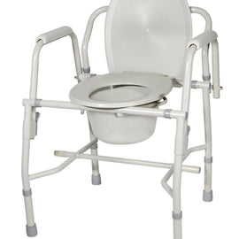 Drop Arm Commode Deluxe-kd Steel.