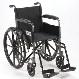 Wheelchair 18   W/fixed Full Arms & Swingaway Det Footrests.