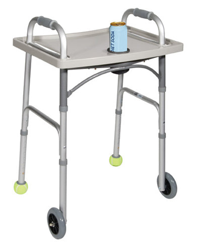 Universal Walker Tray With Cup Holder  Grey  Drive.