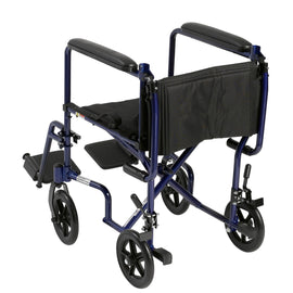 Wheelchair Transport Lightweight Blue 17.