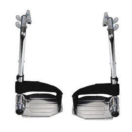 Swing-away Footrests Only For Wheelchair - Aluminum (pr).