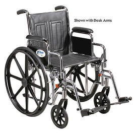 Wheelchair Std. 16  Fixed Arms w/Swingaway Footrests.