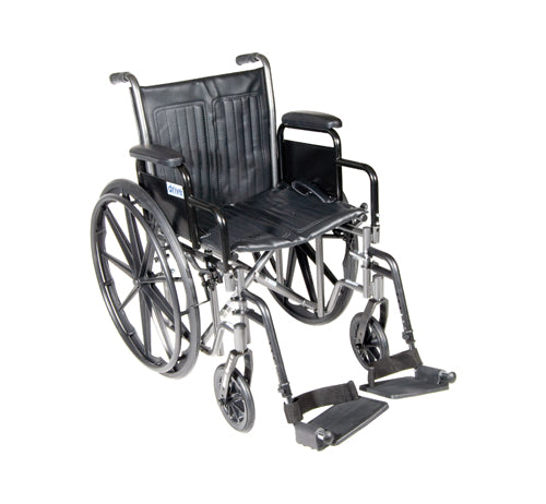 Wheelchair Economy Fixed Arms 18  W/elevating Legrests.