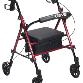 Rollator Aluminum W/adj. Seat Height  Red.