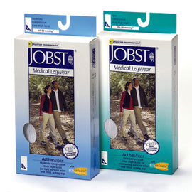 Jobst Activewear 15-20 Knee-hi Socks White Small.