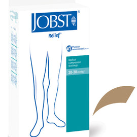 Jobst Relief 20-30 Thigh-hi Open Toe Beige Large.