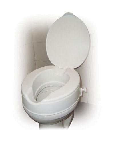 Raised Toilet Seat W/lid 4  Savannah-style  Retail.