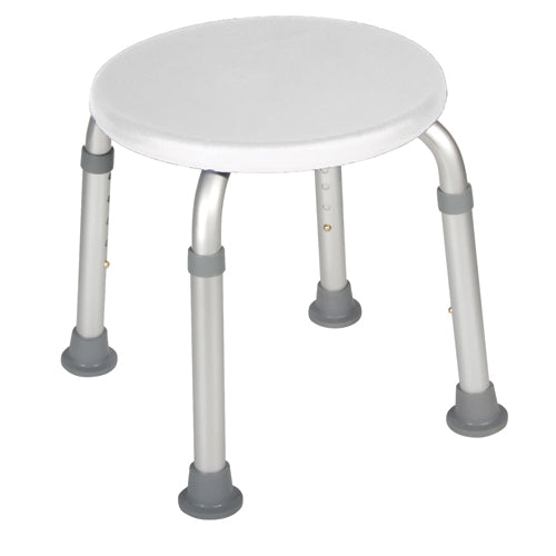 Bath Stool  - Round  White By Drive.