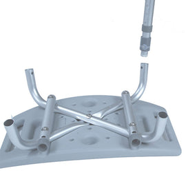 Shower Safety Bench W/back - Kd Tool-free Asmy Grey  Case/4.