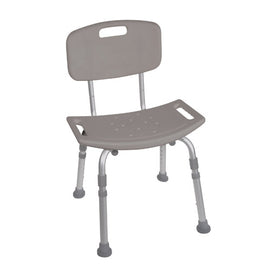 Shower Safety Bench W/back - Kd Tool-free Asmy Grey  Case/4.