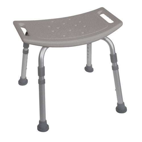 Shower Safety Bench W/o Back Tool-free Assembly  Grey.