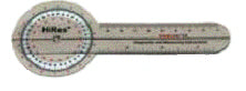 Baseline Hires Goniometer 6  Plastic 360 Degree.