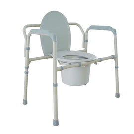 Bariatric Folding Commode 650 Lb. Capacity.