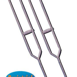 Crutches  Steel  H/d Bariatric Adult  (pair).