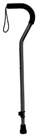 Cane  W/ Tab-loc Silencer Offset Handle  Black.