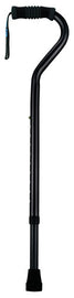 Standard Offset Walking Cane Adjustable Aluminum  Black.