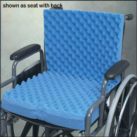 Eggcrate Wheelchair Cushion With Back 18 X32 X3.