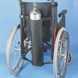 Wheelchair Oxygen Bag Black  27 L x 5  Diameter.