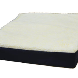 Gel Wheelchair Cushion W/ Fleece Top 16  X 18  X 3.5.