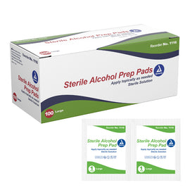 Alcohol Prep Pads Large Bx/100.