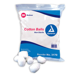 Cotton Balls  Non Sterile Medium Pk/2000.