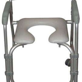 Aluminum Shower Chair/commode With Casters  Knockdown.