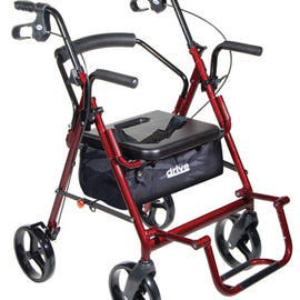 Duet Rollator/transport Chair Black.