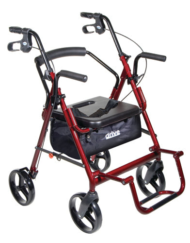 Duet Rollator/transport Chair Black.