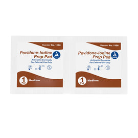 Povidone Iodine Prep Pads Bx/100.