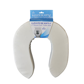 Elevate Me Softly Blue Jay 2  Raised Soft Toilet Seat.