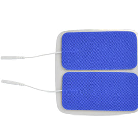 Reusable Electrodes  Pack/4 2 X4 Rectangle  Blue Jay Brand.