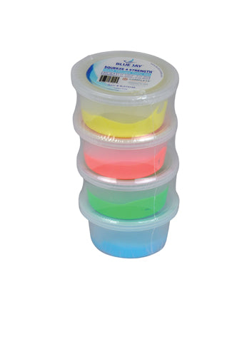 Squeeze 4 Strength  2 Oz. Hand Therapy Putty   Set Of 4.