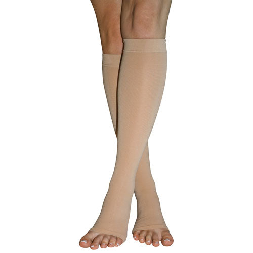 Firm Surg Weight Stkngs  X-lrg 20-30mmhg  Below Knee Open Toe.