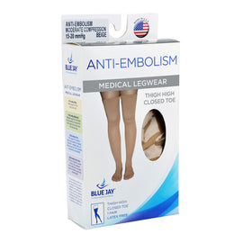 Anti-embolism Stockings  Small 15-20mmhg Thigh Hi  Closed Toe.