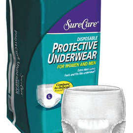 Underwear Disposable Medium 34 -46    (4 Pks/20 Per Case).