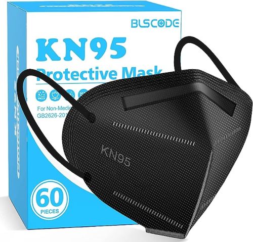 Kn95 Mask Particulate Black Respirator Disposable  Bx/60.