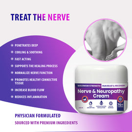 Nerve & Neuropathy Cream 2.82 Oz. Jar   Each.