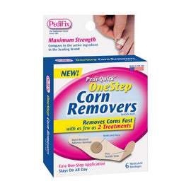 Pedi-quick Onestep Corn Removers.