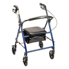 Rollator Steel Blue W/6  Whls Knocked-down.