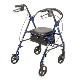 Rollator Steel Blue W/6  Whls Knocked-down.