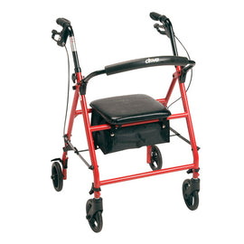 Rollator Steel Red  W/6  Whls Knocked-down.