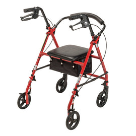 Rollator Steel Red  W/6  Whls Knocked-down.