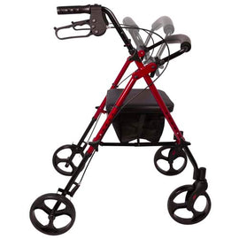 Rollator  Aluminum  Height Adjustable  Burgundy.