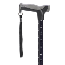 Comfort Grip Cane  Anchors Fashion Color - Anchors.