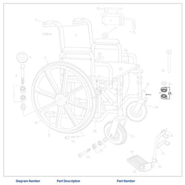 Wheelchair Fork Bearing Only.