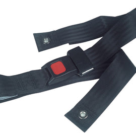 Velcro Type Closure Seat Belt 48   Black.