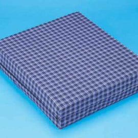 Foam Wheelchair Cushion Plaid 17.5 X19.5 X2-7/8 Comp Foam.